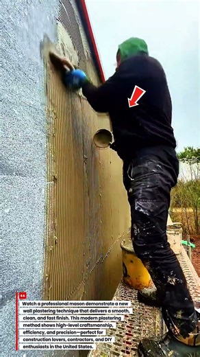 Professional Mason Uses New Wall Plastering Technique | Smooth & Fast Finish