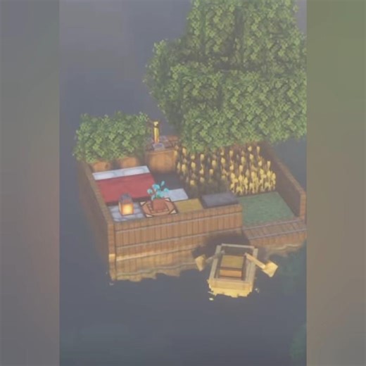 Minecraft savest Raft Base #minecraft #shorts