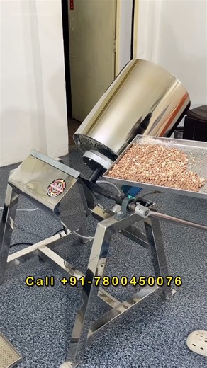 Peanut 🥜 Roasting Machine | Handa Roaster - Electric + Gas +91-7800450076 Drum Roaster #yt #shorts