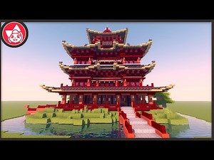 Timelapse | I build Large ASIAN temple in Minecraft!