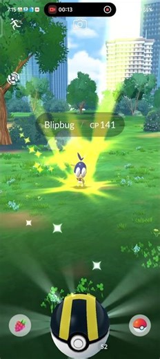 Complete go pass:Bug out and caught Bilpbug ✨✨💯#new.