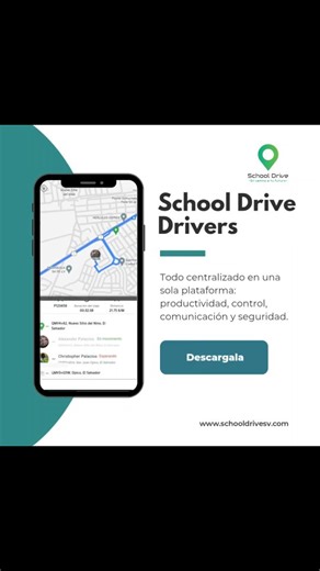 🚍 Lleva tu transporte escolar al siguiente nivel con School Drive Esto no va de “ver un puntito en el mapa”. School Drive es mucho más que GPS: es control operativo, orden diario y eficiencia real para rutas escolares. No somos otra app de ubicación. Somos una plataforma integral que profesionaliza la operación, reduce fricción humana y eleva la experiencia de padres y conductores. ¿Dónde está la diferencia real? 🚍 Gestión inteligente de rutas (no solo tracking) – Rutas personalizadas con hora