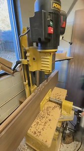 "I don’t always use my mortiser. But when I am making breadboards...let me tell ya. This thing makes the process of cutting out the mortise much faster and cleaner." Gotta love a good mortiser 🙌 🎥: The Southern Craftsmen | Powermatic