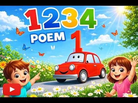 123 Poem for Kids | Learn Numbers 1 2 3 4 | Fun Counting Song for Children
