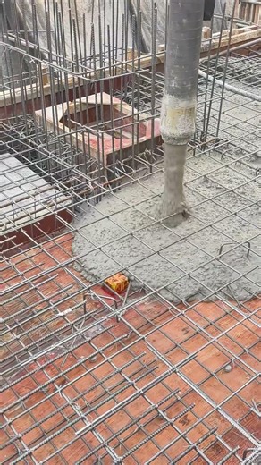 Concrete pouring done the right way 🚧