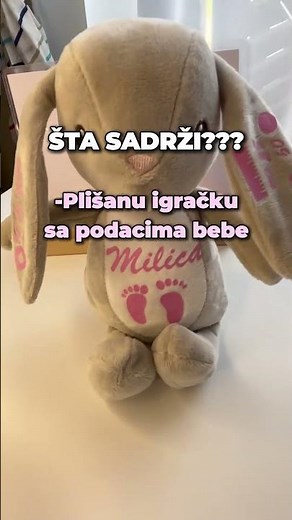 Personalizovani poklon za bebu koji se PAMTI #poklon
