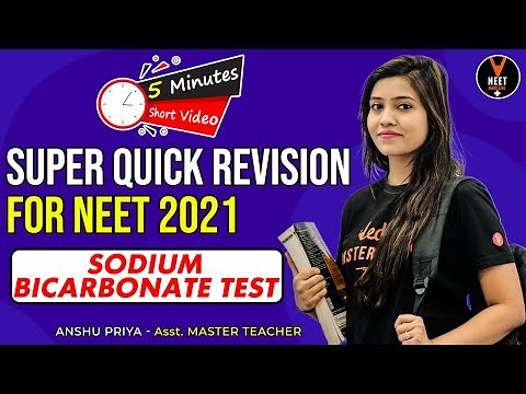 Sodium Bicarbonate Test | Aldehydes Ketones and Carboxylic Acids | NEET 2021 | NEET Chemistry