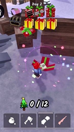 6 Christmas chests + Iron ⚔️ + legendary 💎 #roblox #99nightintheforest