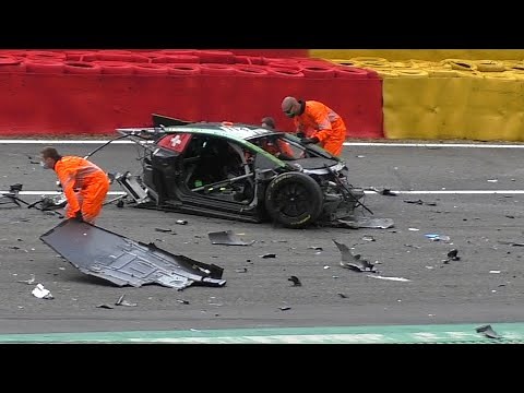 24H Spa 2021 - HUGE CRASH - Spa-Francorchamps Eau Rouge/Raidillon