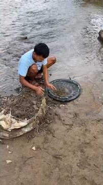 Digging a Hidden River Spot for Gold | Traditional Gold Mining Adventure.