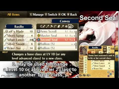 Fire Emblem Awakening: Master Seal/Second Seal Tutorial
