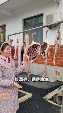 New Farmer Program New Year goods#Hometown specialties cured meat and salted duck the tast