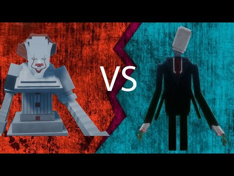 Pennywise VS Slenderman in minecraft