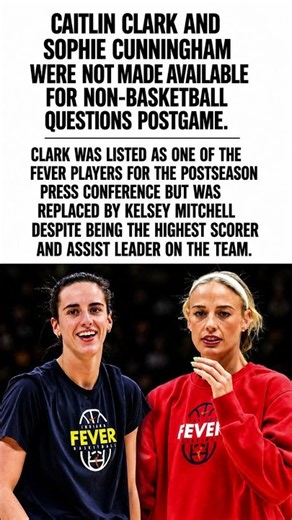 Did the WNBA Just Snub Caitlin Clark & Sophie Cunningham#CaitlinClark #SophieCunningham#IndianaFever