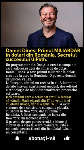 Cum a ajuns un programator din Onești MILIARDAR la New York? Secretul UiPath!