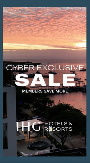 Cyber Sale: Everyone saves! And, members save up to 25%. Book now. | IHG Hotels & Resorts