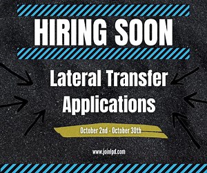 3.2K views · 42 reactions | We will be accepting applications for in and out of state Lateral Police Transfers Oct. 2nd - Oct. 30th. ✅ Lateral transfer starting pay is based on years of service ($55,698 - $78,732 annually) ✅ Testing Dates: Nov. 7th and Nov. 10th @ 8am Visit www.joinlpd.com for more information. Applications will be posted here: https://agency.governmentjobs.com/lincolnne/default.cfm | Lincoln Police Department | Facebook