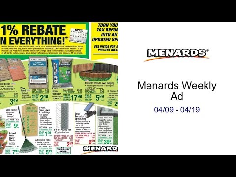 Menards Weekly Ad 04/09 - 04/19