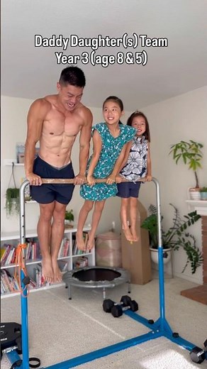 Like Father Like Daughter(s): Year 1-3 family workouts 🧑‍🧑‍🧒‍🧒 #fitdad #fitfamily #girldad