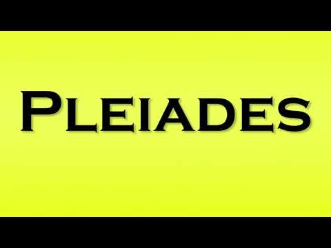 Pronunciation of Pleiades