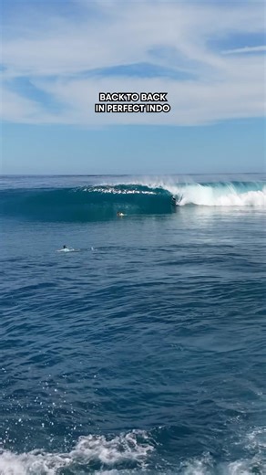 Perfect swell in the Indian Ocean ✨ #indonesia #surfing #trip