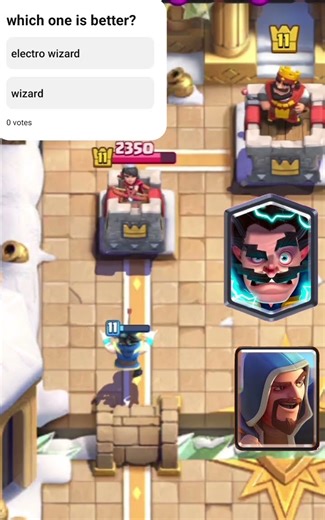 wizard vs electro wizard 🪄 #clashroyale #supercell #mygame #clash #gameplay