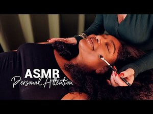 ASMR Face & Hair Personal Attention ✨ Oils, Combing, Fabric Sounds