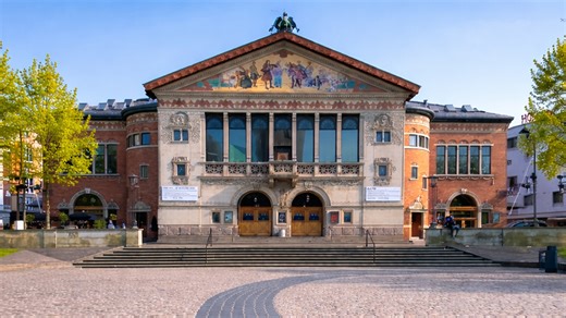 Why is this historic theater famous in Denmark?