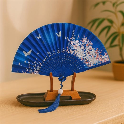 Retro Japanese Folding Fan – Bamboo Cloth Handheld Fan, Gifts Decor - Etsy Canada