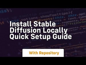 install stable diffusion locally quick setup guide