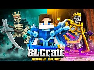 I Survived 100 Days In RLCraft BEDROCK in Minecraft Hardcore