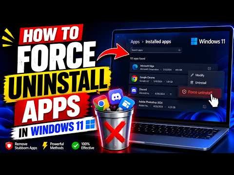 Can't Uninstall a Program on Windows 11? Force Remove It — 5 Ways (2025)