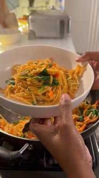 30 min. Vegan Meals - coconut Noodle Stir Fry #quickdinner #vegan #pinterestinspired #noodles