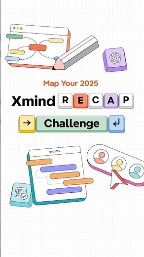 Map Your Year with Xmind's Al Templates and Win! #xmind #recap #challenge
