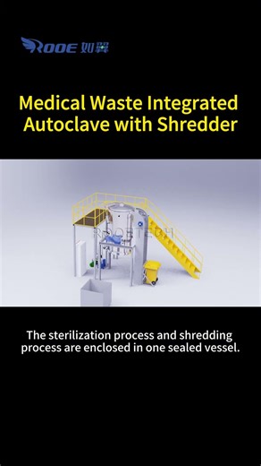 Automatic Medical Waste Feeding and Processing System--3D Demo: Medical Waste Treatment #shorts