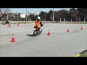 Exámen práctico para moto, Categoría G2 . (Montevideo, Uruguay)