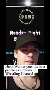 2.4K views · 14 reactions | #PSW Referee Hank Werner cuts the first promo as a ref in all of wrestling history! This is a ground breaking moment! In his interview he addresses the allegations of unfair practices, and wants everyone to know that he takes his job VERY Seriously. #fridaynightrecoil #pokemonshitposting | WWG-World Wrestling Gamertainment | Facebook