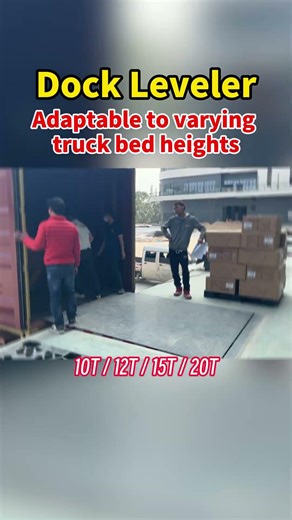 Dock levelers help create a smoother connection #dockleveler #loadingdock #warehouseequipment