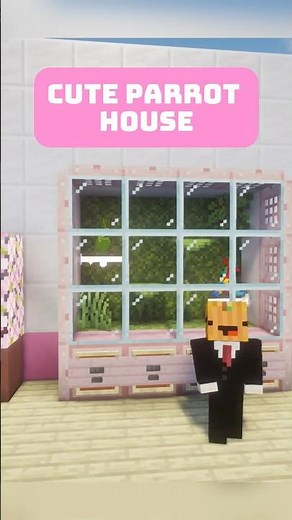 How to build a Cute Parrot House in Minecraft (upgrade build) #minecraftshorts