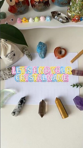 Let’s Find Your Crystal Name! #crystals #gemstone #crystalhealingjewelry