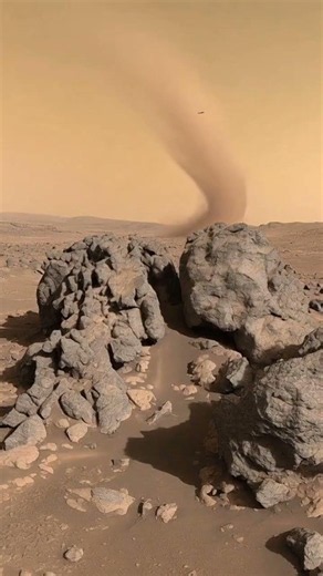 NASA Captures Towering Dust Devils Roaming the Surface of Mars #mars