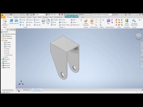 Caster Frame (Autodesk Inventor 2023)
