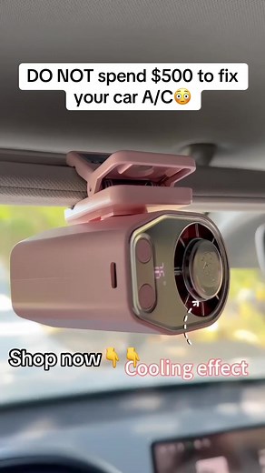 Why go broke trying to fix your car A/C 🤷‍♂️#portableac #spring #portablefan #coolingfan #fan