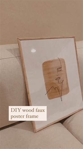 Easy DIY Faux Wood Frames Under $10