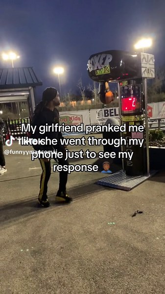Girlfriend Pranks Boyfriend with Phone Check