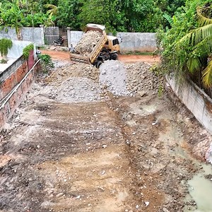 42K views · 304 reactions | Wonderful Extreme Bulldozer Komatsu D20P Push Soil & Stone Into Water, Dump truck unloading | BulldozeR PoweR | Facebook