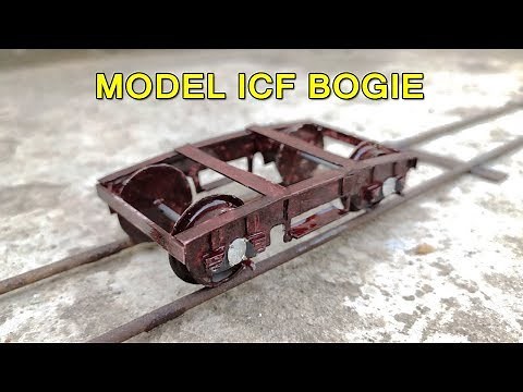 Modelling ICF Bogie | How to make train bogie | Homemade Train Wheels