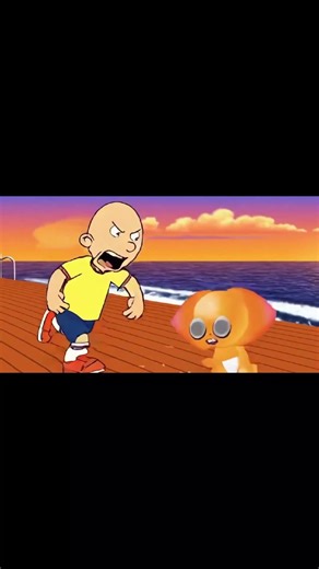 Caillou vs Baby Emoji cat and Emoji cat frozed #sora2 #grounded #emojicat #caillou #goanimate