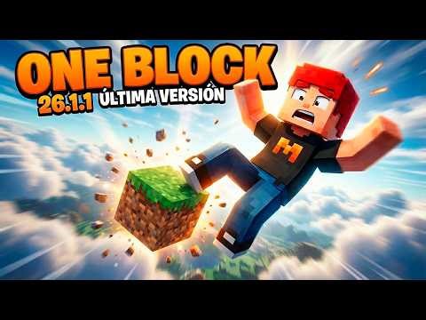➡️ COMO DESCARGAR E INSTALAR ONEBLOCK ORIGINAL EN MINECRAFT 26.1.1 (ÚLTIMA VERSIÓN) ✅