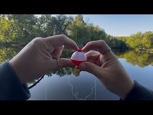 How to put a bobber on fishing line!